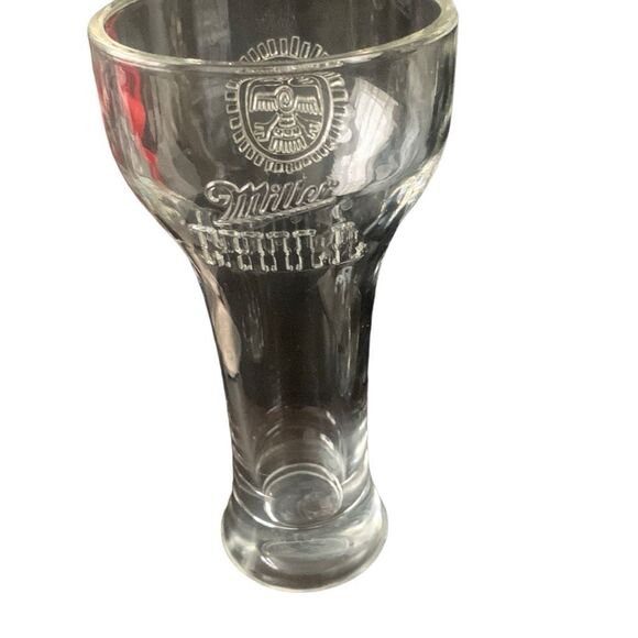 Vintage MILLER CHILL Lot of 2 Weighted Bottom Beer Pilsner Glass Stylish - Picture 14 of 14